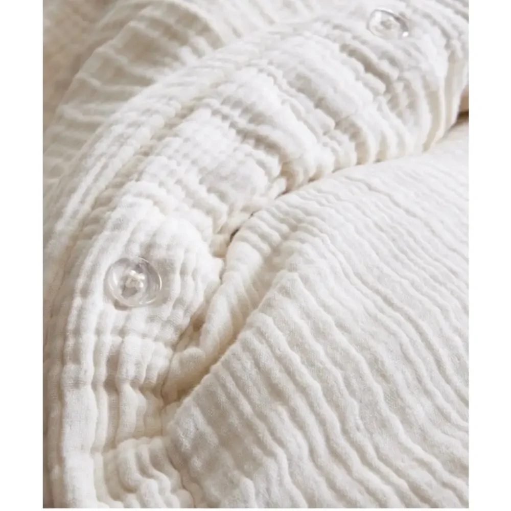 Quince Organic Airy Gauze King Duvet Set Ivory Duvet IvoryNWOT# 78